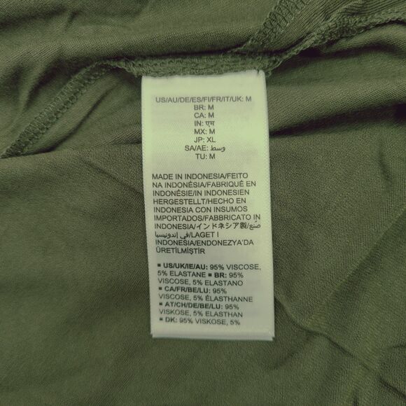 Daily Ritual Women's Jersey Short-Sleeve Drop-Shoulder Scoopneck Tunic Green M - Picture 8 of 11